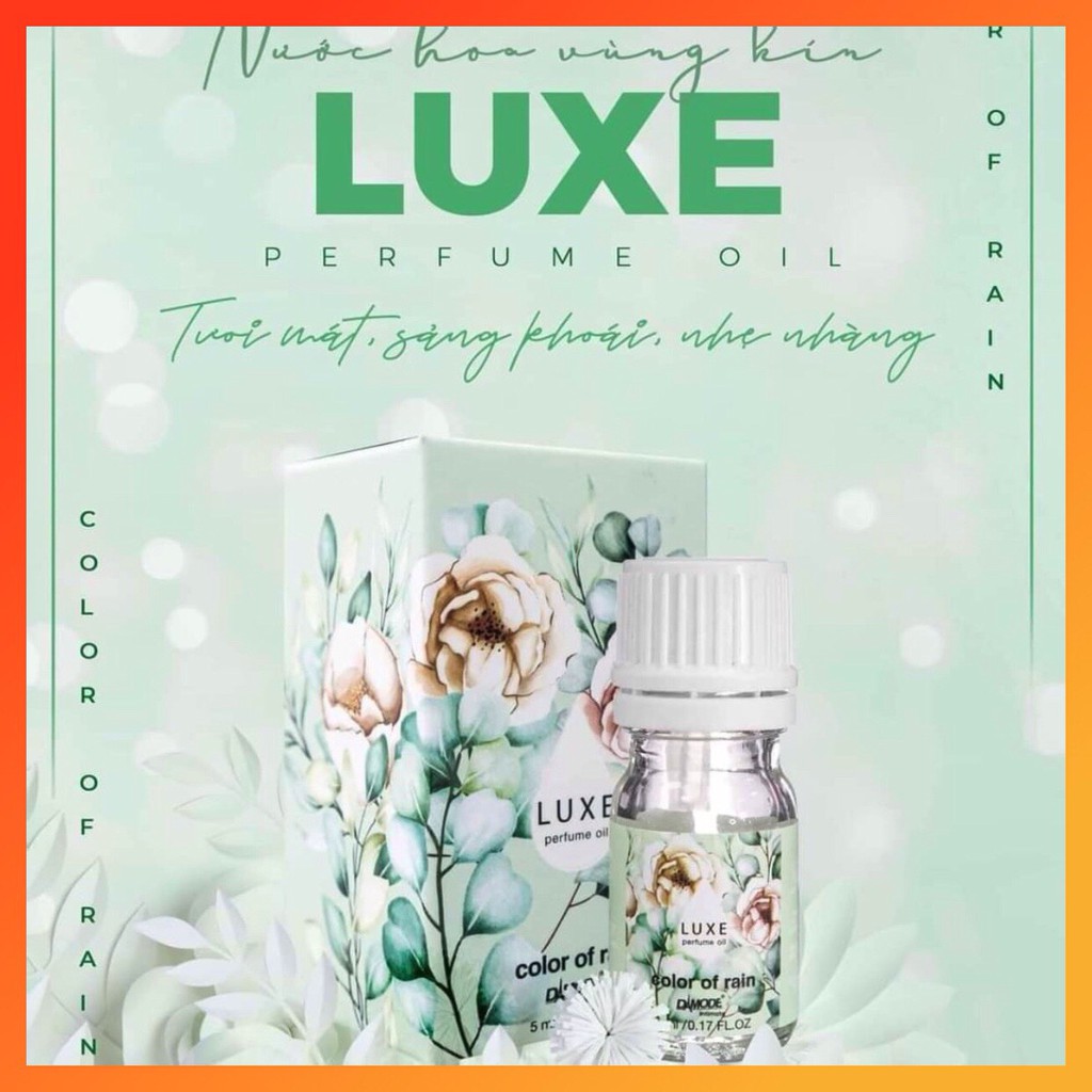DAMODE NƯỚC HOA VÙNG KÍN HẠNH PHÚC THĂNG HOA COLOR OF RAIN LUXE PERFUME OIL 5ML HƯƠNG NHẸ NHÀNG CHÍNH HÃNG