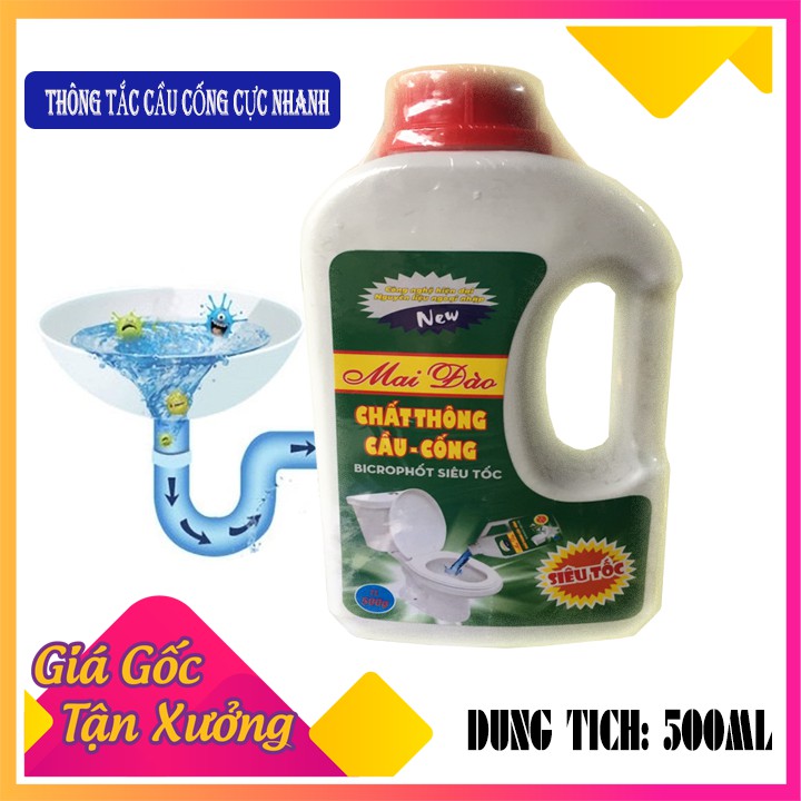 Chai thông cống thông cầu siêu mạnh 500ml hàng công ty
