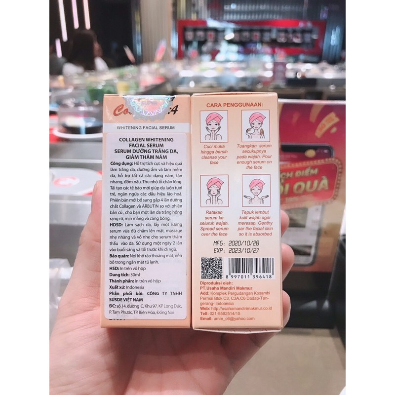 Giá sỉ lốc 12 chai serum collagen plus vit e chính hãng INDONESIA