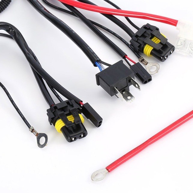 Dây Giật H4 bộ 2 dây giật pha cos cho bóng đèn Xenon H4 bộ dây Relay H4 chuyên cho thợ độ đèn