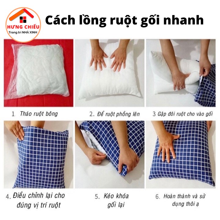 Gối sofa vuông - tựa lưng phong cách kẻ hiện đại size 36x36cm