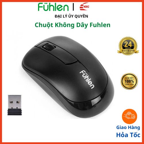 Chuột máy tính không dây Fuhlen A09, A06, M70 - Hàng chính hãng NINZA, bảo hành 2 năm