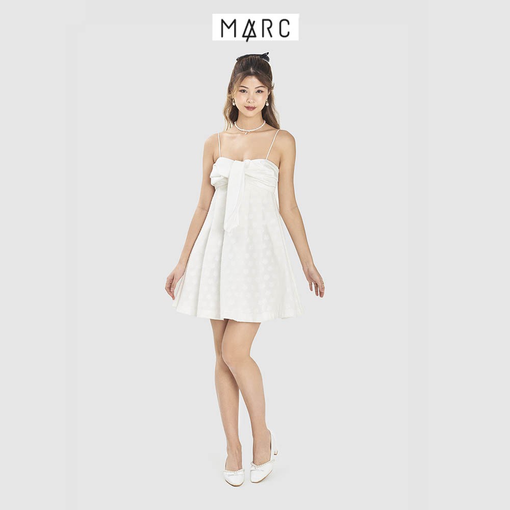 Đầm nữ MARC FASHION 2 dây babydoll phối vải nhấn nơ | BigBuy360 - bigbuy360.vn