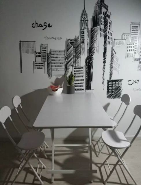 BỘ BÀN GHẾ GẬP 6 Ghế ĐA NĂNG LOẠI LỚN 100×60×75cm | BigBuy360 - bigbuy360.vn