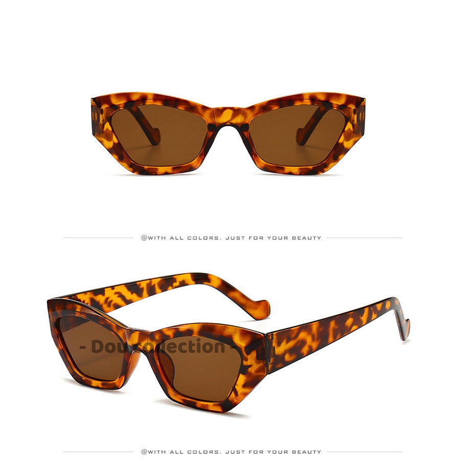 [Nowship2h] Kính Râm (Kính Mát) Cao Cấp Mắt Mèo Hình Đa Giác Gọng Nhựa Phong Cách Âu Mỹ - Carl Fitow - Mã MK007