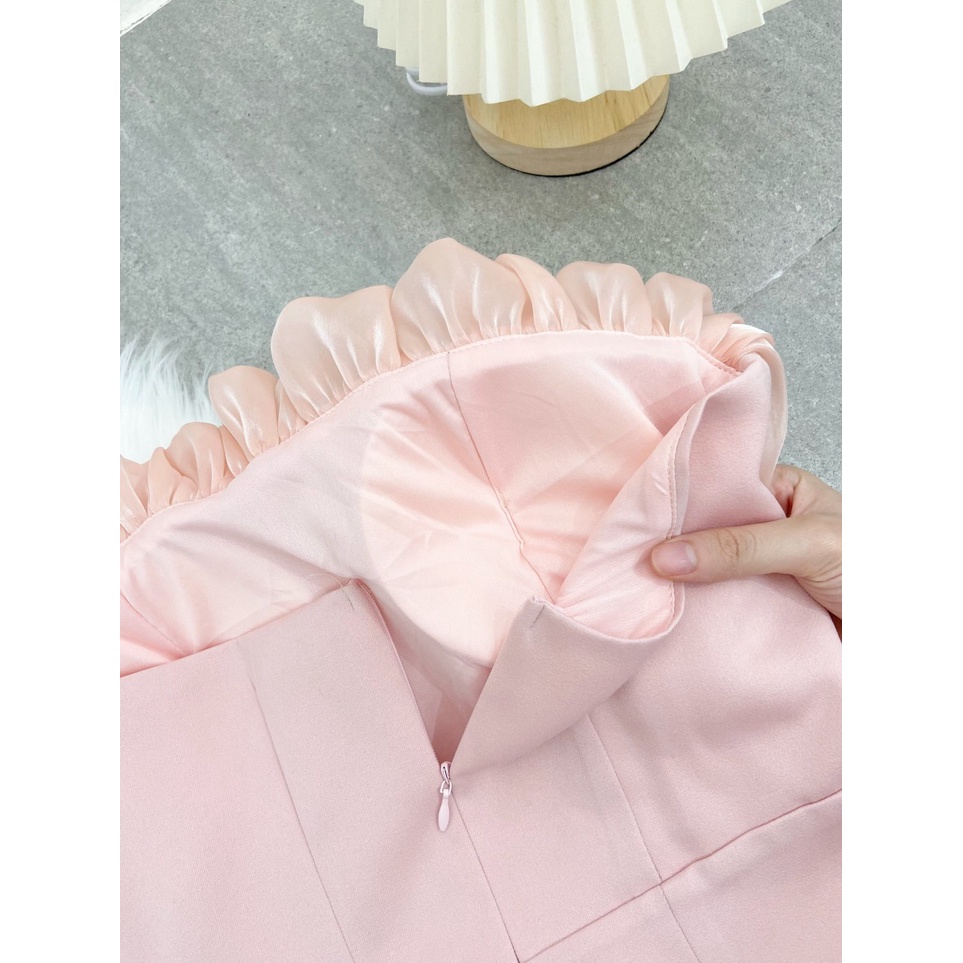 ĐẦM ỐNG BÈO NGỰC DÁNG BÍ CHẤT TƠ ÁNH NHŨ OGANZA MS87