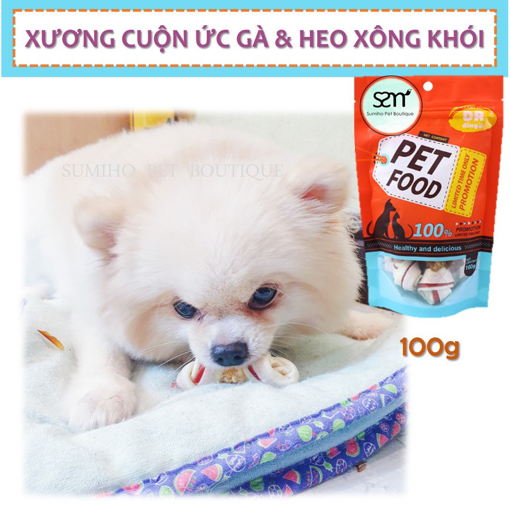 Xương cuộn ức gà dành cho chó Dr.Dingo (100gr/4 cây)