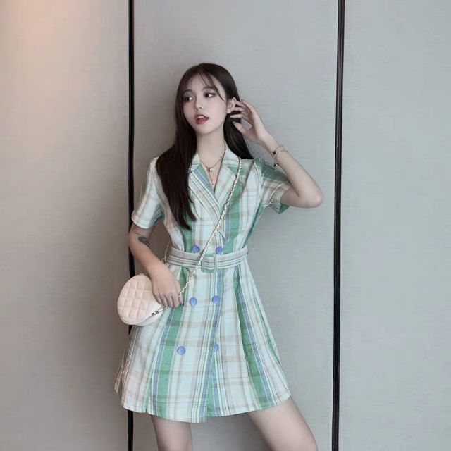 VÁY SƠ MI KÈM ĐAI (Hàng order)