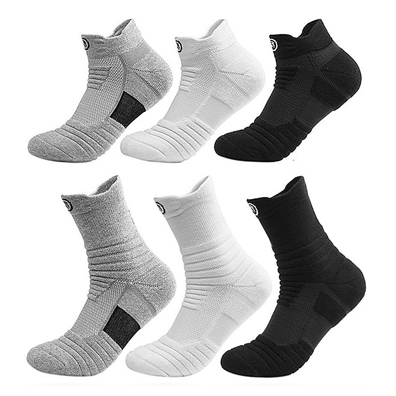 Vớ Thể Thao Cao Cấp / Vớ Chạy Bộ / Bóng Chuyền, Làm Từ Cotton Chống Trượt, Chống Ẩm, Đánh Trứng, Tennis, Dành Cho Nam Và Nữ