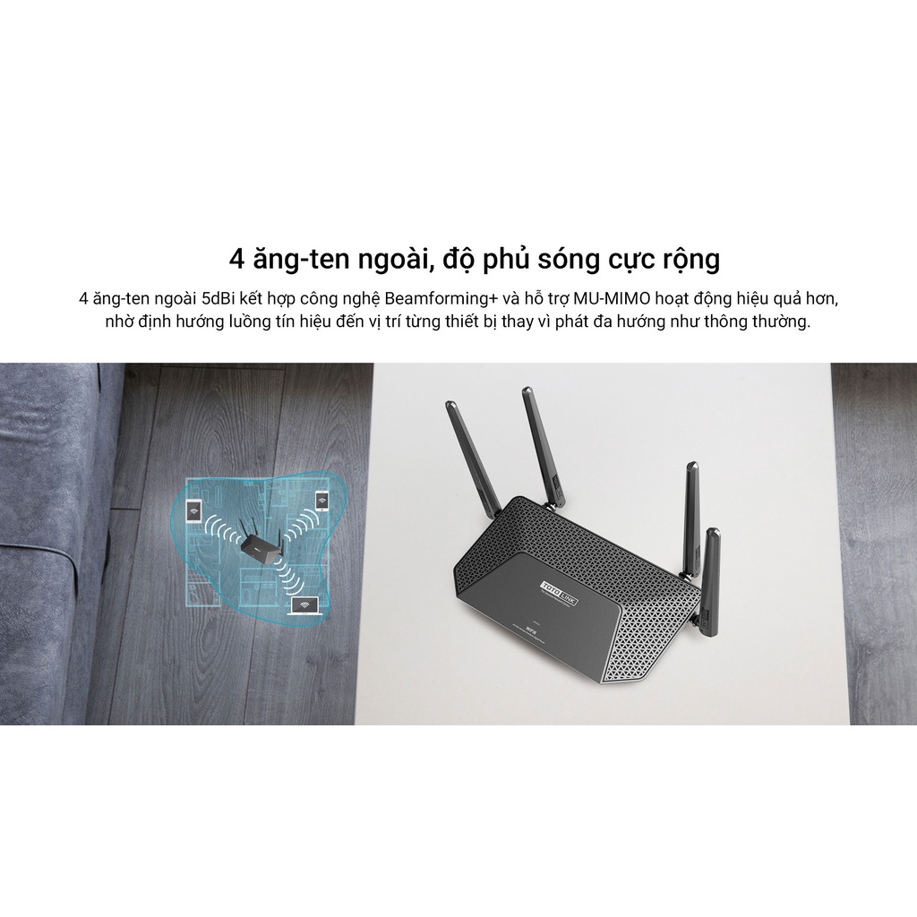 X2000R - Router Wi-Fi 6 băng tần kép Gigabit AX1500. Hàng chính hãng