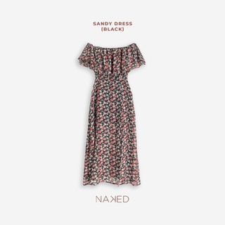 Naked By V - Váy Sandy Dress (Đen)