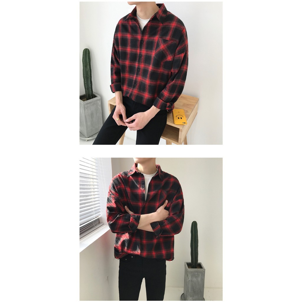 ÁO KHOÁC SƠ MI CARO UNISEX THỜI TRANG CAO CẤP CRT5661