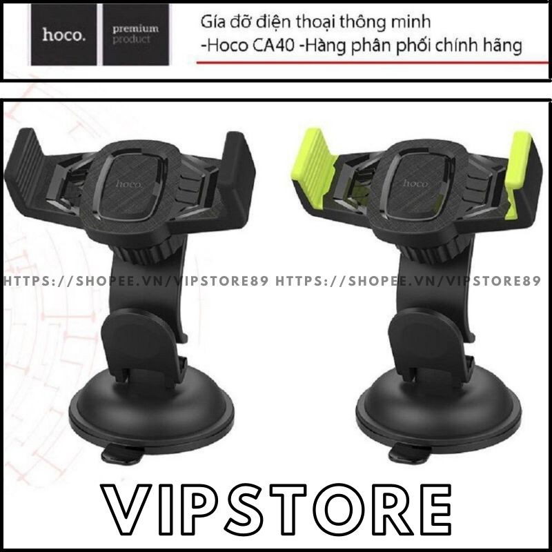 [Freeship- Chính Hãng] Gía Đỡ Điện Thoại Ô Tô Thôn Minh -Hoco CA40 - Hàng Chính Hãngg - Bảo Hành 6 Tháng- VipStore89