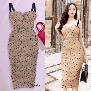 Váy dự tiệc đi chơi thiết kế body hai dây sexy quyến rũ