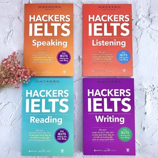 Sách Hacker IELTS - Combo Trọn Bộ 4 Cuốn Hackers IELTS Listening + Reading