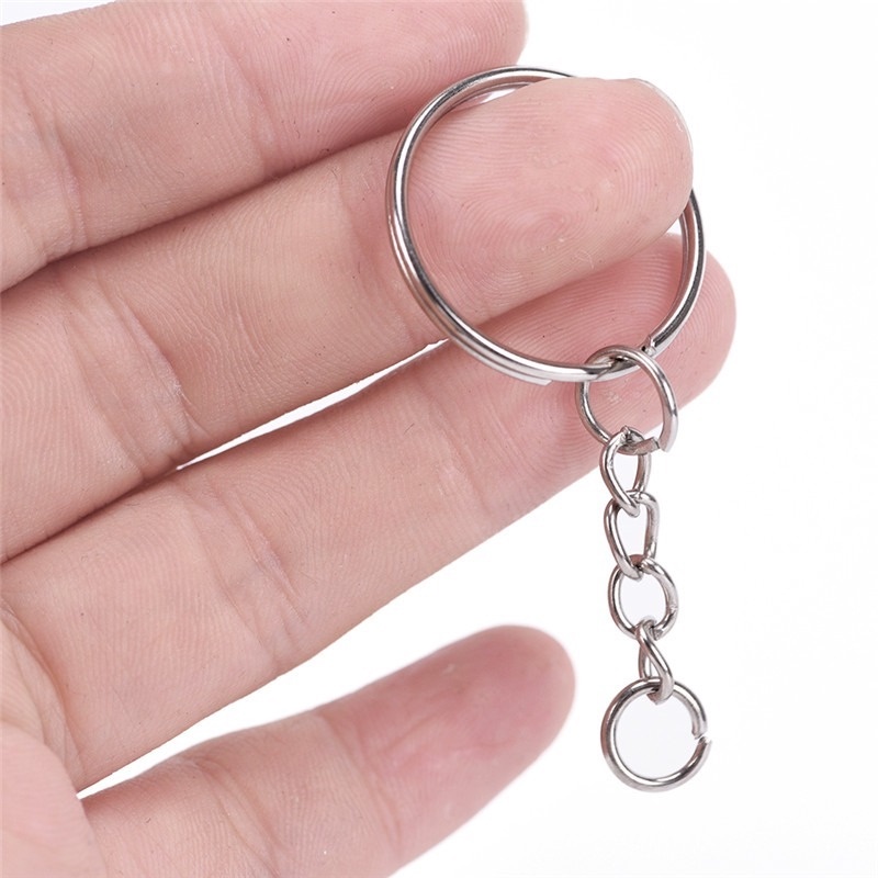 Set 50 Vòng Móc Chìa Khóa 2.5cm DIY Tiện Dụng