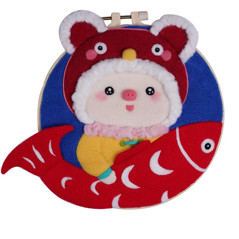 Bộ Dụng Cụ Con Dấu Vải Nỉ Dùng Thêu Tranh Thủ Công diy