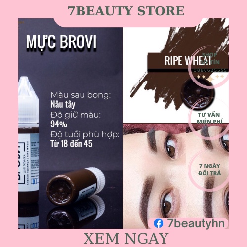 [CAM KẾT CHÍNH HÃNG] Mực BROVI Mực Phun Xăm ,Mực Nga Chuẩn