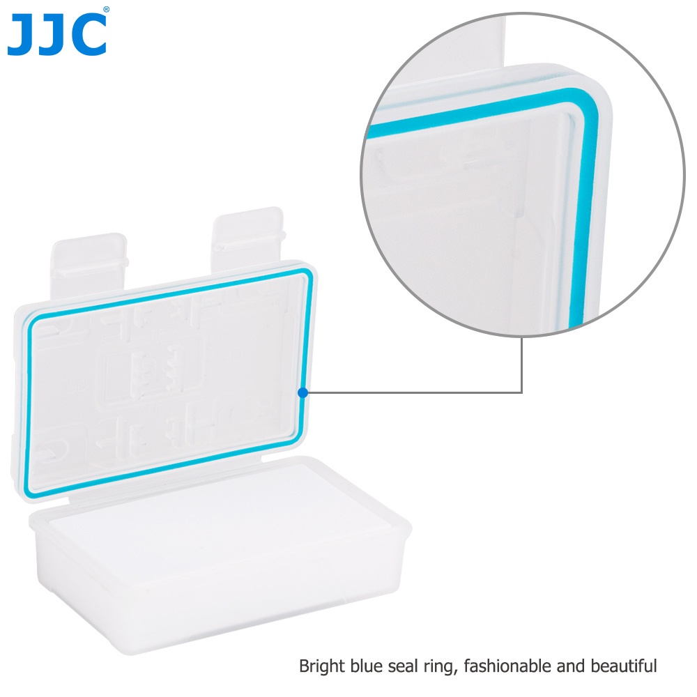 Hộp đựng pin JJC 2 trong 1 có khe cắm thẻ nhớ phụ cho thẻ SD SDHC SDXC 2 MSD Micro SD TF cho pin BLS-5 Pin BLN-1/NP-W126