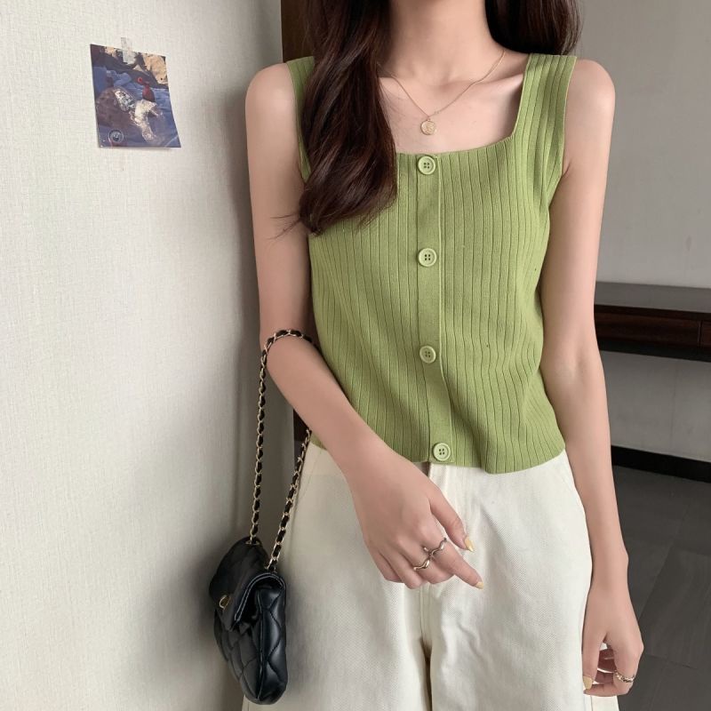 Áo Croptop Hai Dây ĐíNh NúT Xinh XắN JL-MX-13