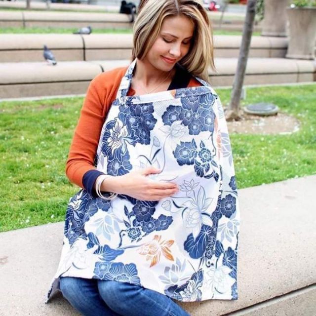 Khăn Choàng Che Cho Bé Bú, Che Xe Đẩy, Khăn Choàng Đa Năng