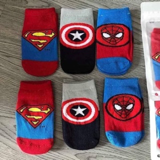 Sét 3 đôi tất siêu nhân cho bé giá 25k