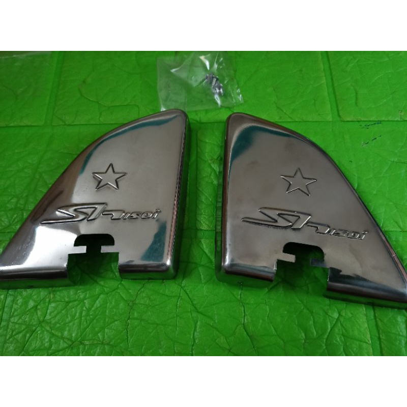 Bộ ốp inox gác chân sau Sh ý new