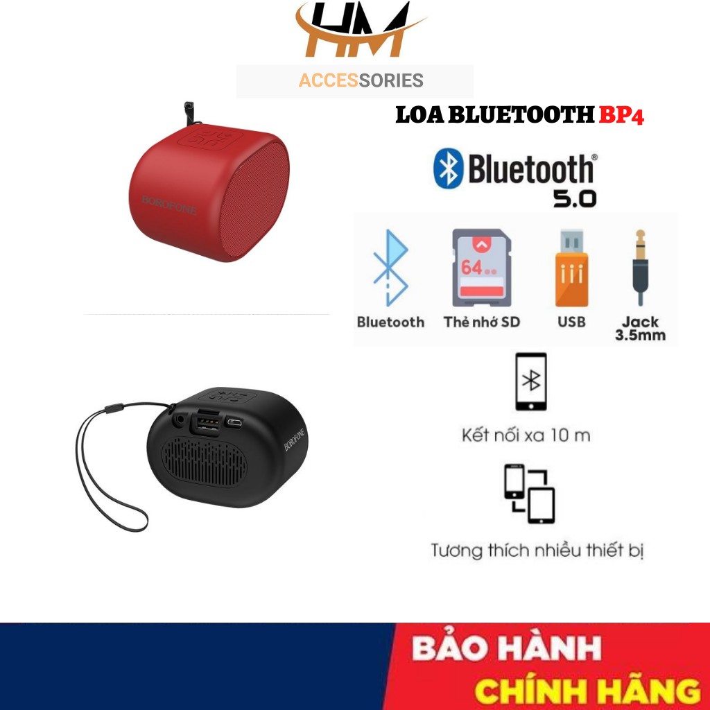 [PHÂN PHỐI] LOA  BLUETOOTH KHÔNG DÂY BOROFONE CHÍNH HÃNG 1 ĐỔI 1