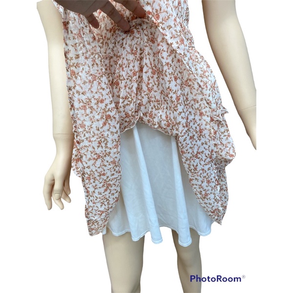 Đầm voan 2 lớp hoa nhí