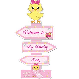 Cây welcome có sẵn chủ đề Gà Hồng