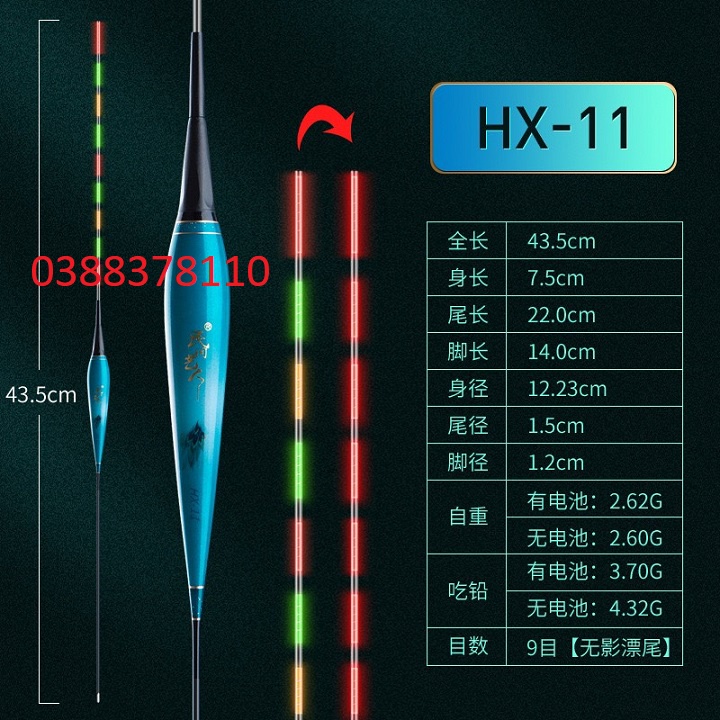 Phao Nghệ Nhân Đổi Màu Công Nghệ Mới HX Ăn Chì Từ 1.5gam - 5.8gam