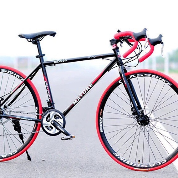 Xe đạp thể thao 26 inch sẵn trắng xanh