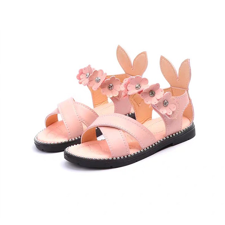 Giày sandal cho bé gái 1 – 3 tuổi quai chéo gót tai thỏ BBShine – S13