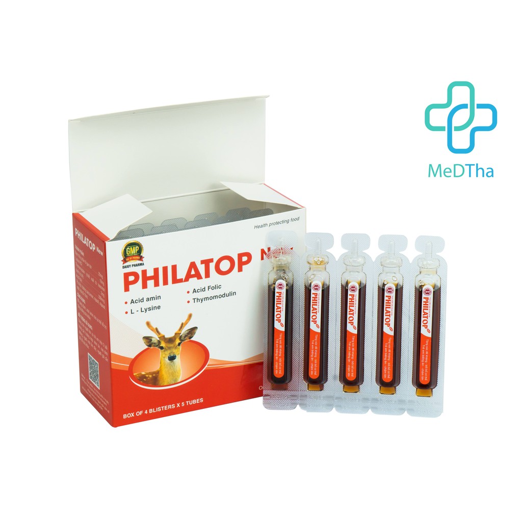 Philatop New hộp 20 ống bổ sung đạm tổng hợp