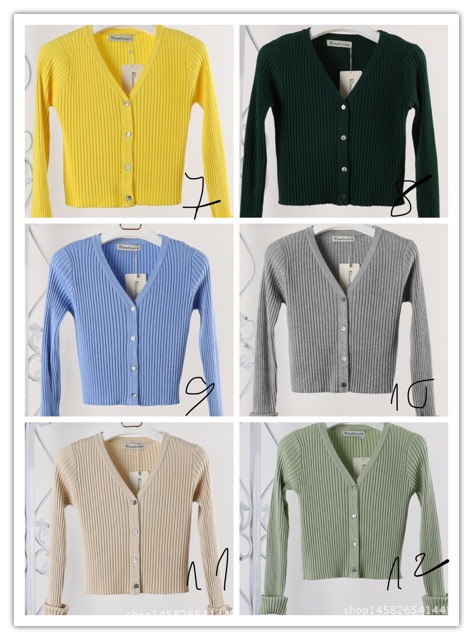 Áo len cardigan
