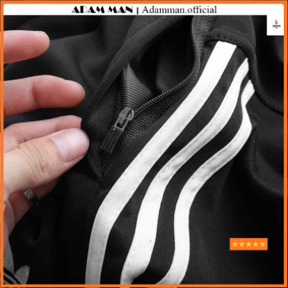 Quần thể thao nam nữ 3 sọc ống bo chun, chất liệu poly cao cấp, dày dặn, form dáng trẻ trung, năng động - Adam Man