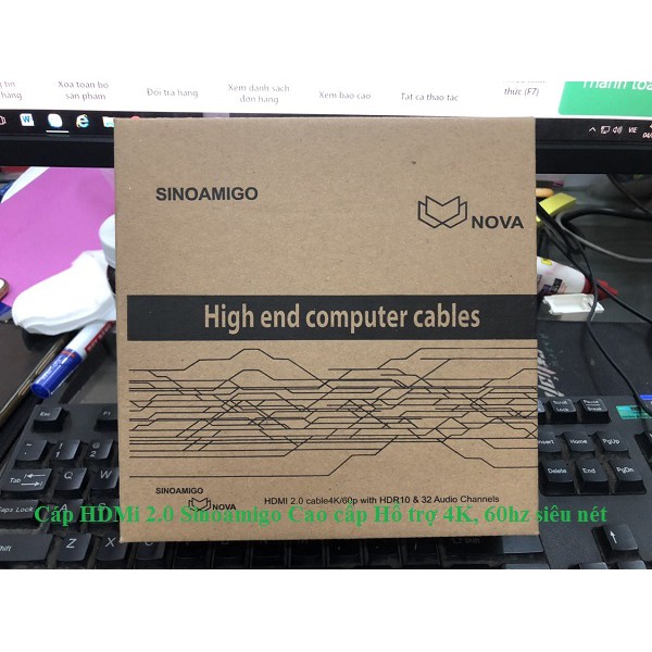 Dây cáp HDMi 2.0 dài 7m sinoamigo mã SN-41006 cao cấp 4K 60hz