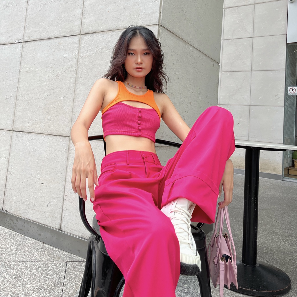 Áo Croptop nữ cutout // Cutout Croptop Newfangled