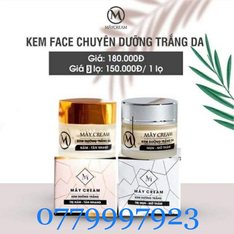 KEM FACE MÂY CREAM - KEM FACE THANH MÂY ( CHÍNH HÃNG 100%) (tặng kèm mặt nạ)