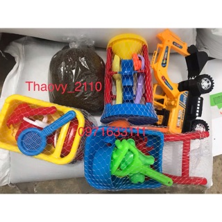 Mã A4 -Sỉ bộ đầy đủ đồ chơi xúc cát hạt muồng giá rẻ