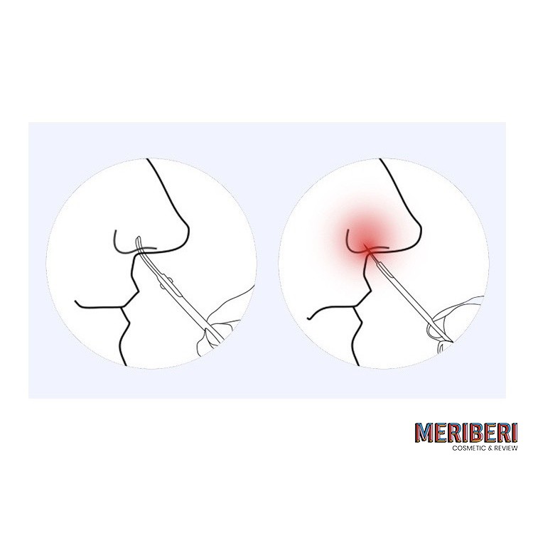 Wanfei - Kéo tỉa trang điểm lông mày/ tỉa lông mũi - chất liệu thép không rỉ [Có sẵn - Giao nhanh]