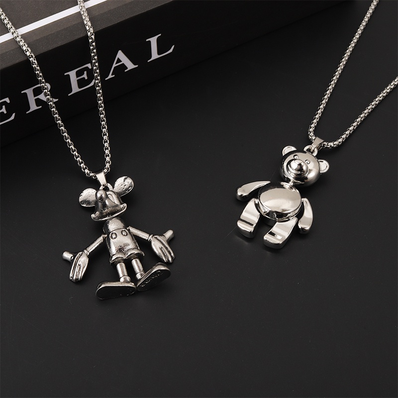 Vòng cổ Mặt Robot Và Chuột Mickey Dễ Thương