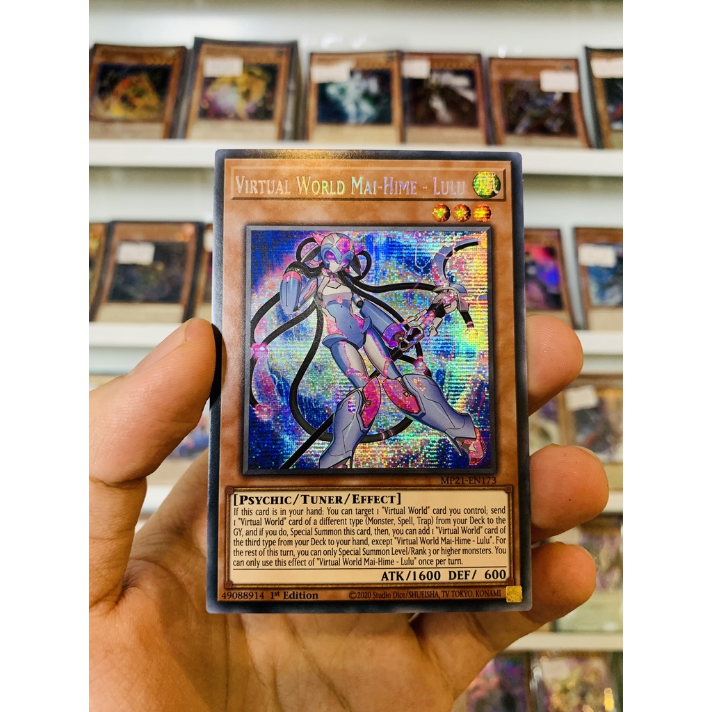 Thẻ Bài Lẻ YugiOh! Mã MP21-EN173 - Virtual World Mai-Hime - Lulu - Prismatic Secret Rare - 1st Edition