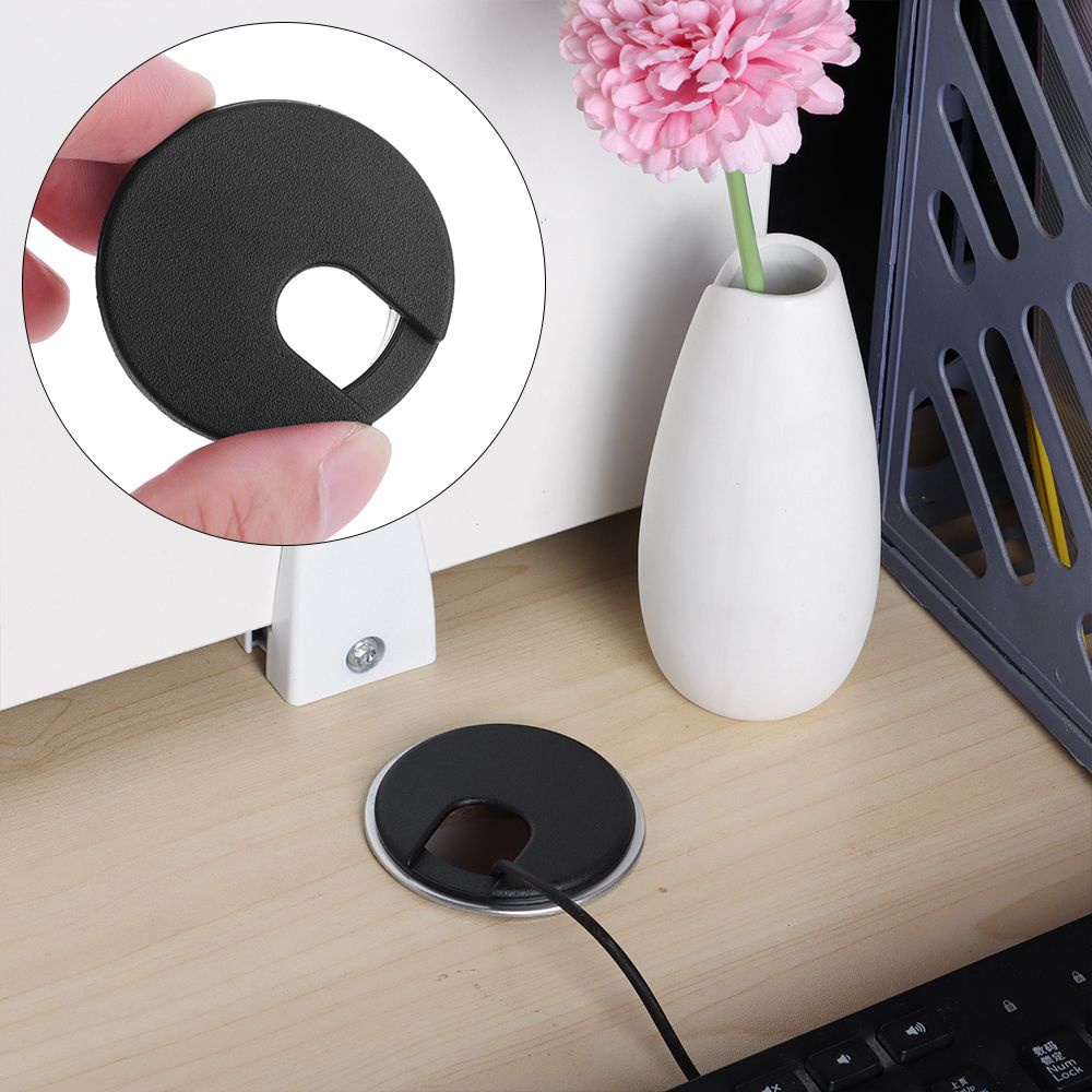 Nắp Đậy Ổ Cắm Dây Cáp Máy Tính 35 / 50mm Tiện Dụng