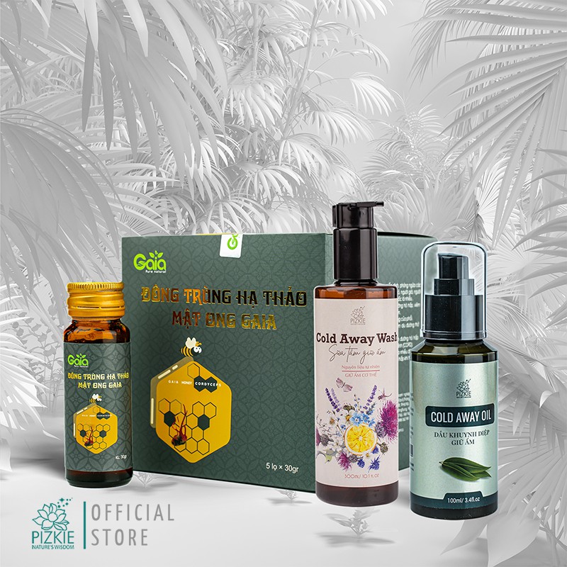 COMBO ĐÔNG TRÙNG HẠ THẢO + DẦU KHUYNH DIỆP + SỮA TẮM GIỮ ẤM Tăng Cường Sức Đề Kháng , Giữ Ấm Ngày Đông