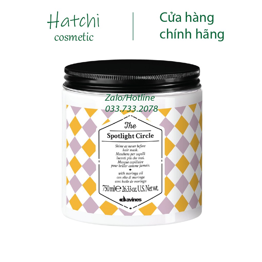 Mặt Nạ Tóc Tạo Bóng Hoàn Hảo Davines Spotlingt Circle 750ml