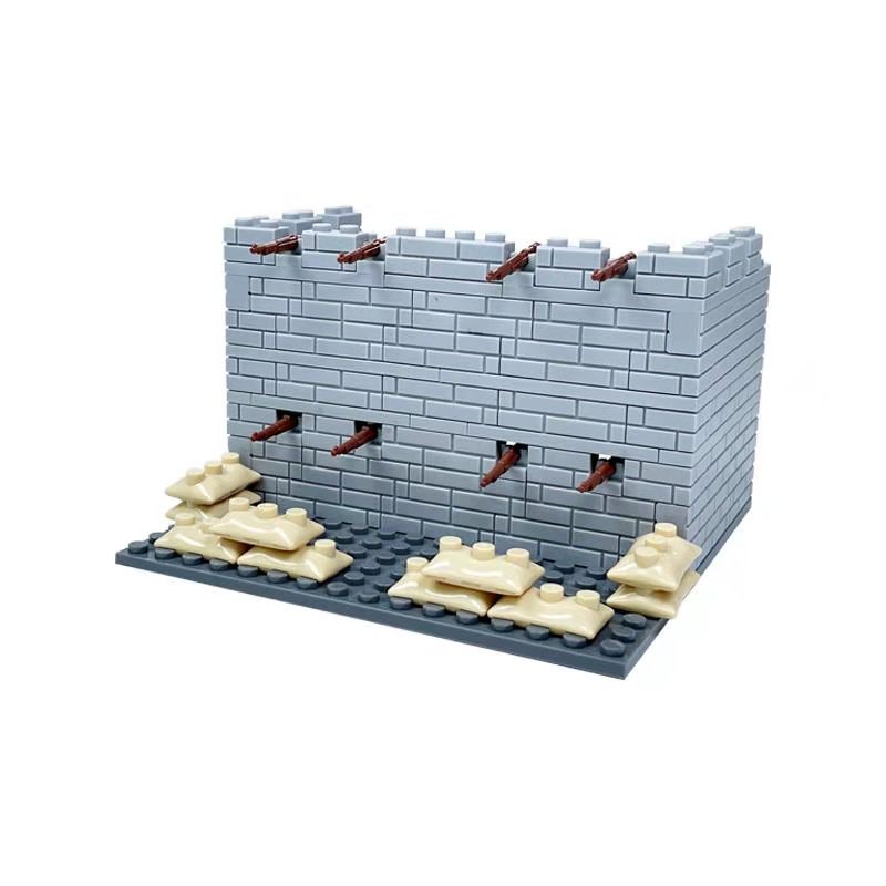 Đồ chơi câu đố cho trẻ em Bộ sưu tập quân sự Xây dựng pháo đài Mô hình đồ chơi lắp ráp cho trẻ em trai Pháo đài Tường xây dựng con người Cell Quà tặng