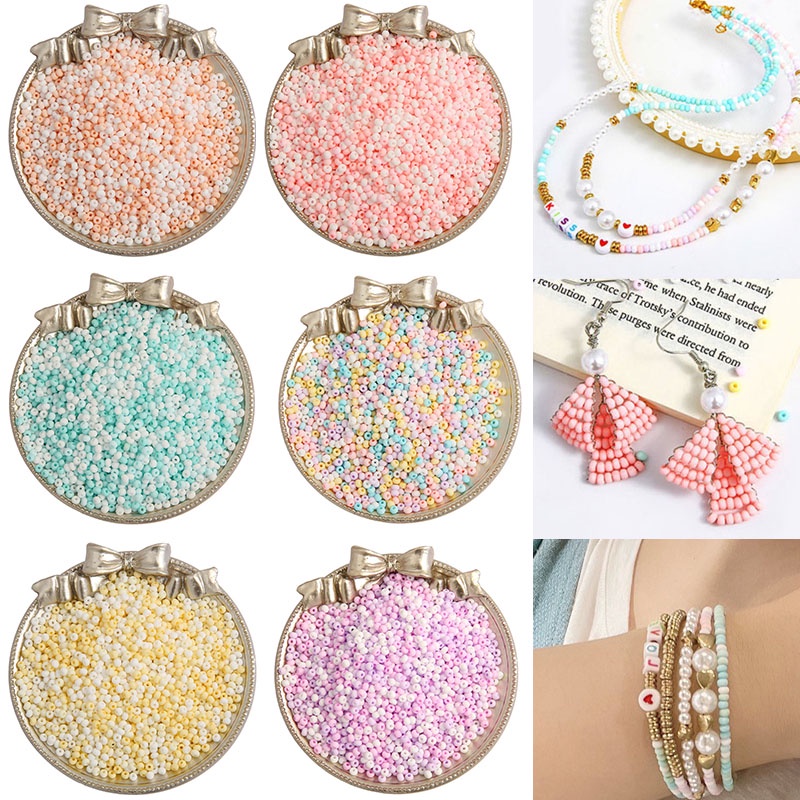 Bộ 660 Hạt Tròn 3mm Màu Sắc Dùng Để Làm Đồ Trang Sức Thủ Công