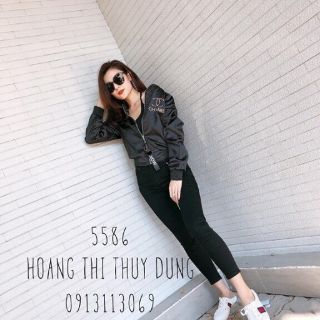 Áo khoát thêu phi lụa
