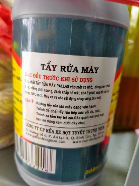 Tẩy rửa máy xe Pallas 500ml